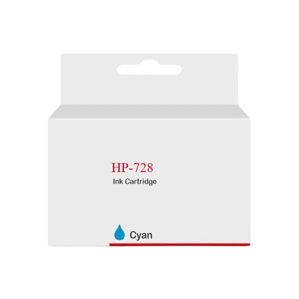 Compatible HP #728 300ml Cyan Ink Cartridge F9J67A