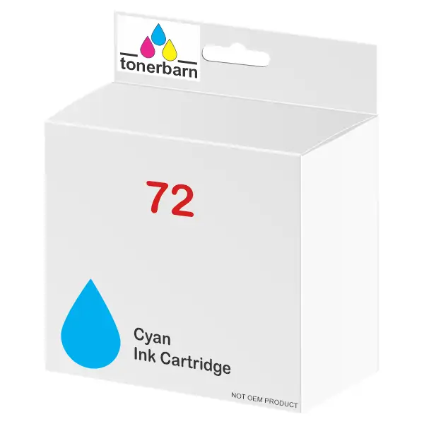 Compatible HP #72 130ml Cyan Ink Cartridge C9371A