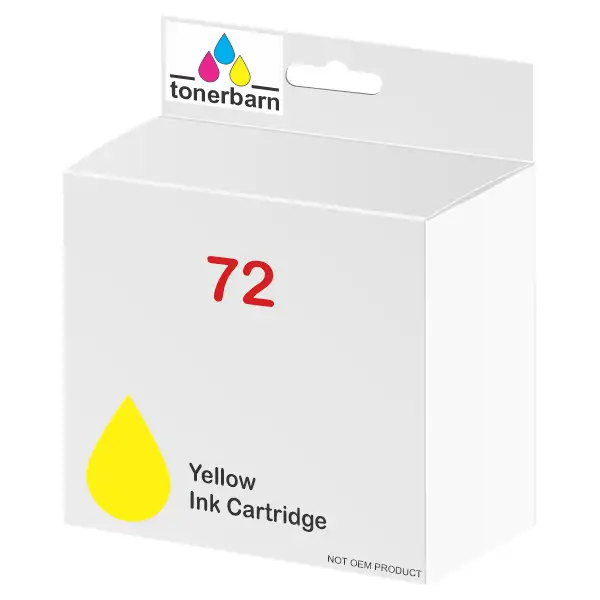 Compatible HP #72 130ml Yellow Ink Cartridge C9373A