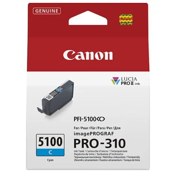 Canon PFI-5100 Cyan Ink Cartridge PFI5100C
