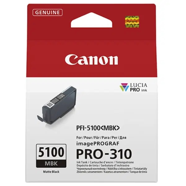 Canon PFI-5100 Matte Blk Ink Cartridge PFI5100MBK