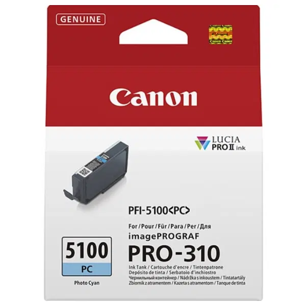 Canon PFI-5100 Photo Cyan Ink Cartridge PFI5100PC