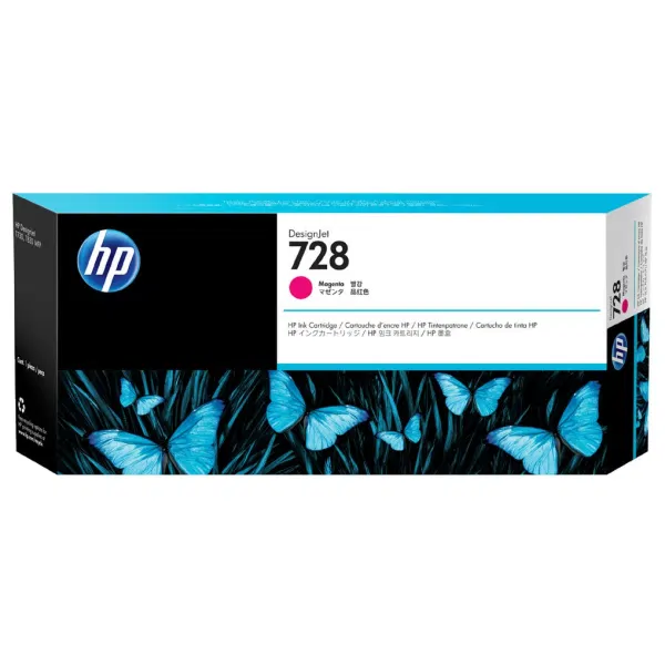 HP #728 Magenta Ink Cartridge - 300ml F9K16A