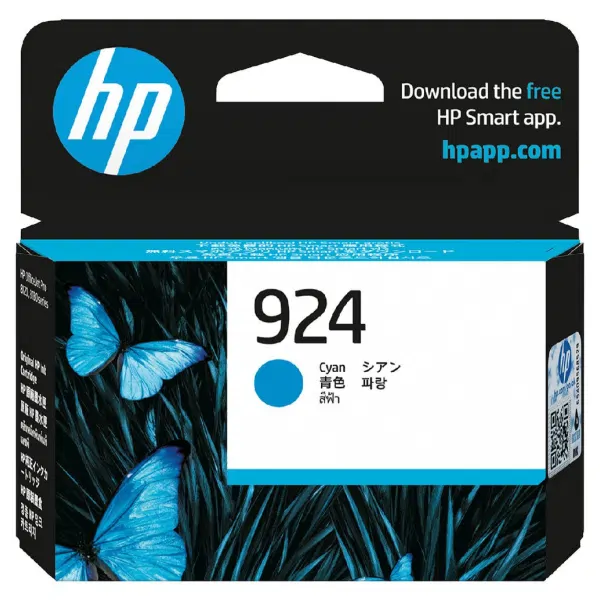 HP #924 Cyan Ink Cartridge 4K0U3NA