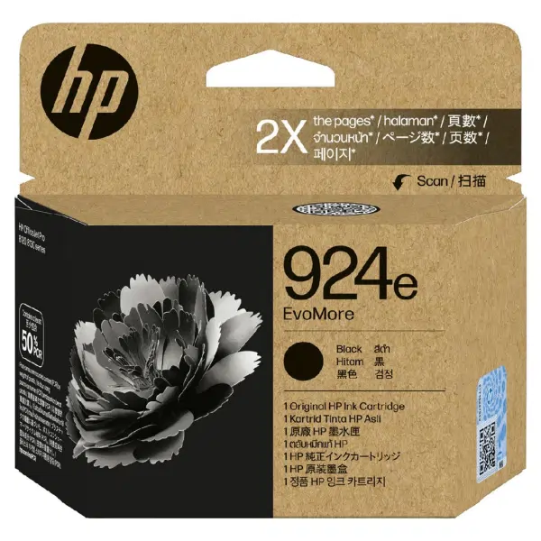 HP #924 EvoMore Black Ink Cartridge 4K0V0NA