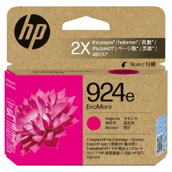 HP #924 EvoMore Magenta Ink Cartridge 4K0U8NA
