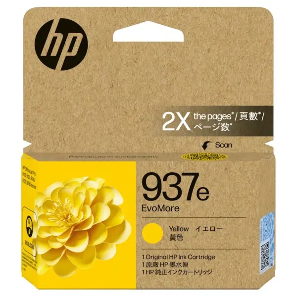 HP #937 EvoMore Yellow Ink Cartridge HI937EY