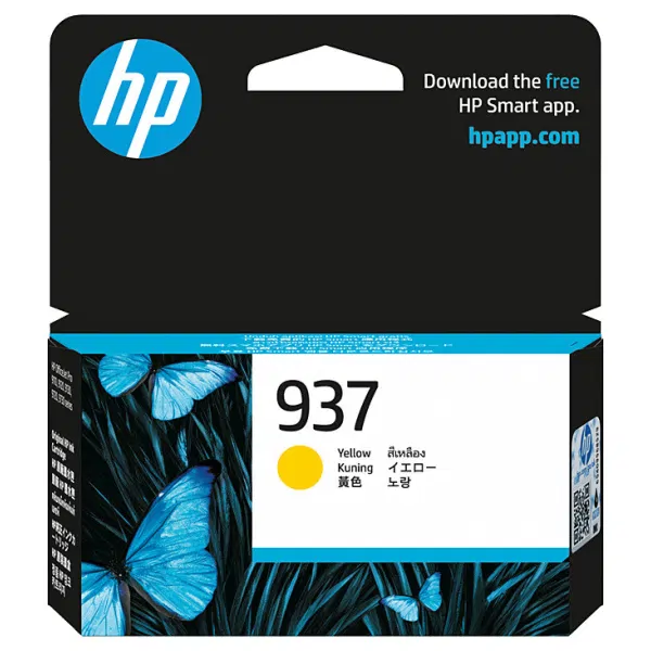 HP #937 Yellow Ink Cartridge 4S6W4NA