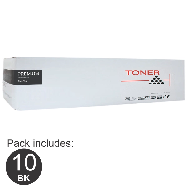 10 x Compatible Brother TN8000 Toner Cartridge BN8000-C