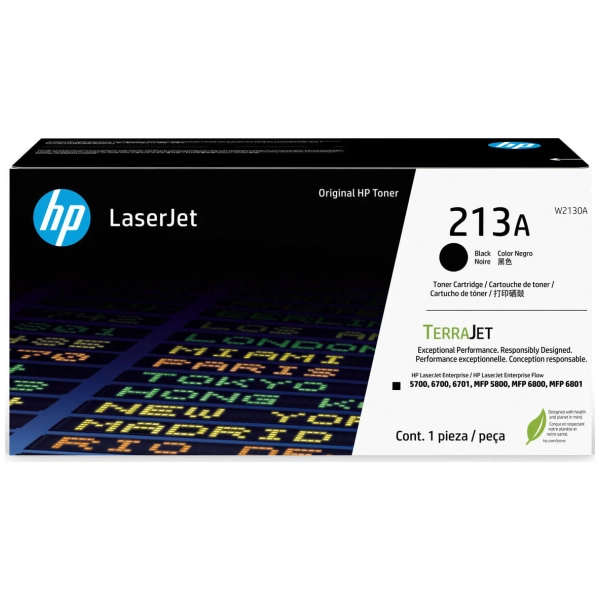 HP #213A (W2130A) Black Toner Cartridge W2130A