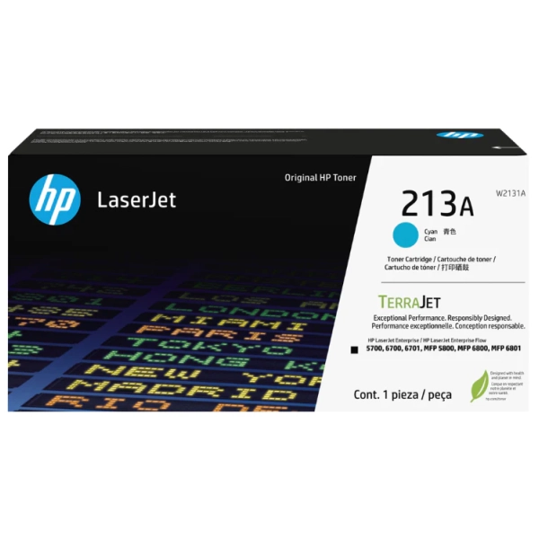 HP #213A (W2131A) Cyan Toner Cartridge W2131A