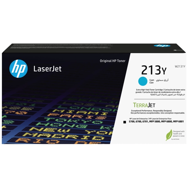 HP #213Y (W2131Y) Cyan Toner Cartridge W2131Y