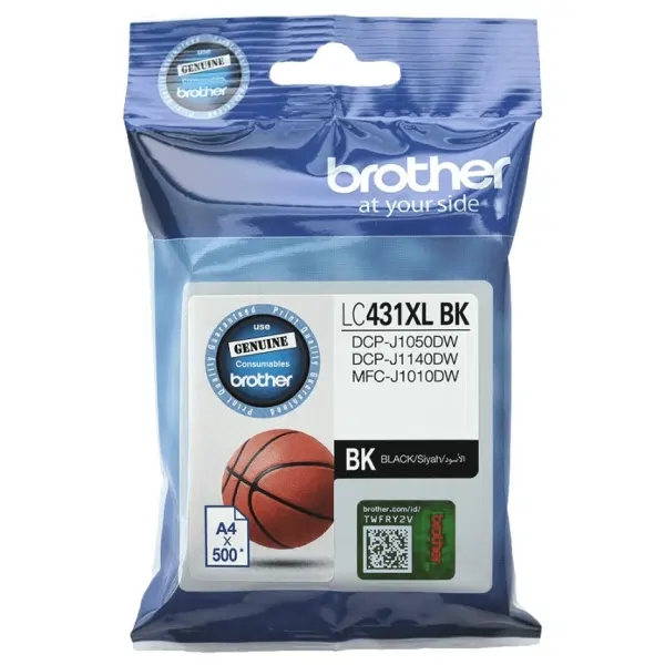 Brother LC431XLBK High Yield Black Ink Cartridge LC-431XLBK