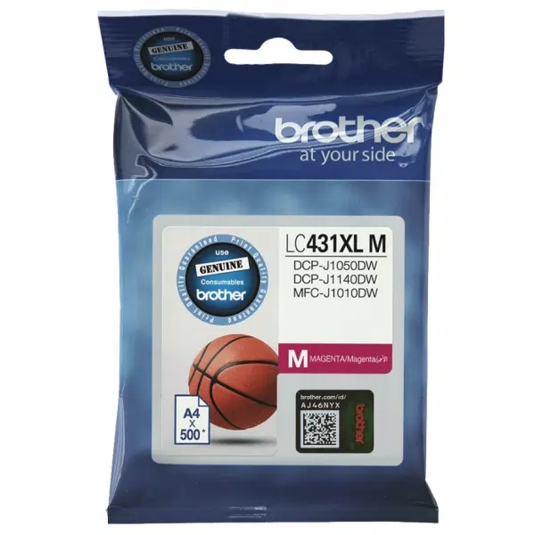 Brother LC431XLM High Yield Magenta Ink Cartridge LC-431XLM