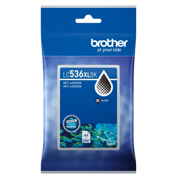 Brother LC536XLBK High Yield Black Ink Cartridge LC-536XLBK