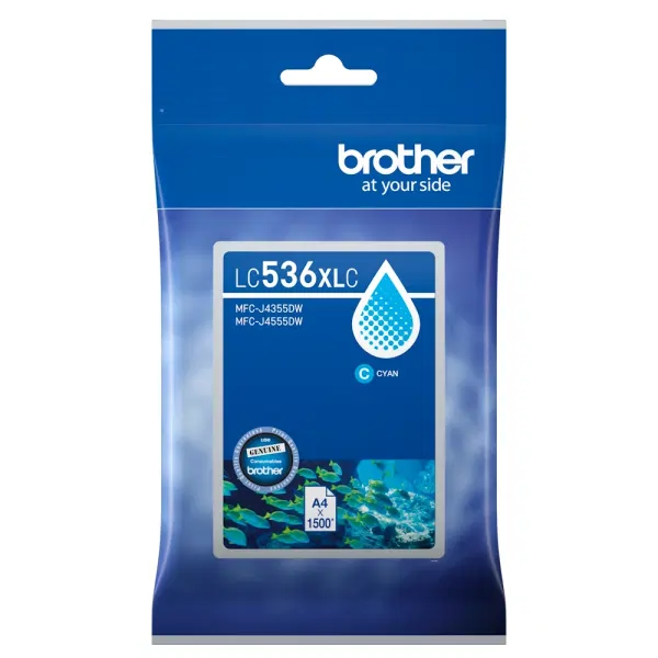 Brother LC536XLC High Yield Cyan Ink Cartridge LC-536XLC