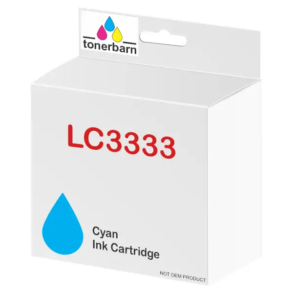 Compatible Brother LC3333C Cyan Ink Cartridge LC-3333C
