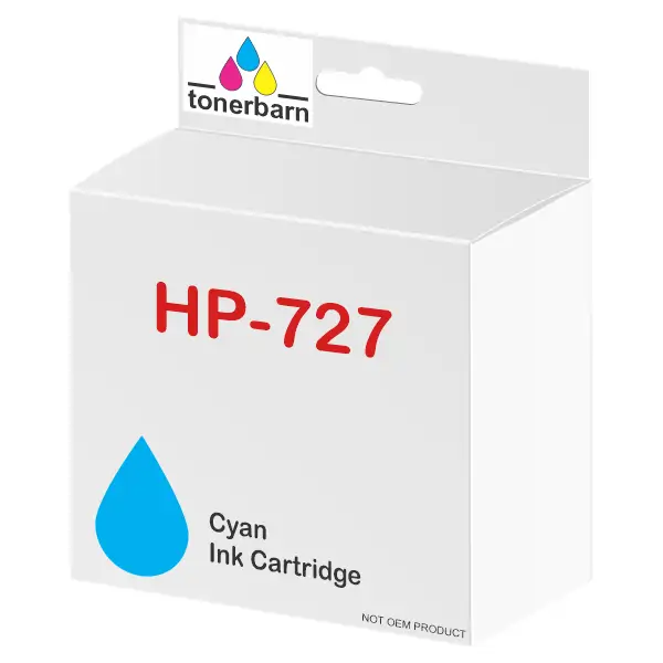 Compatible HP #727 300ml Cyan Ink Cartridge B3P19A
