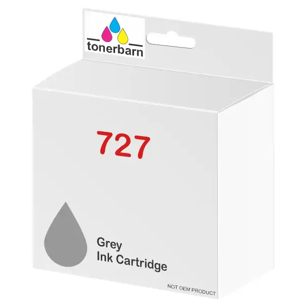 Compatible HP #727 300ml Grey Ink Cartridge 3WX15A