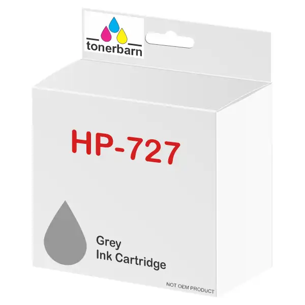 Compatible HP #727 300ml Grey Ink Cartridge 3WX15A