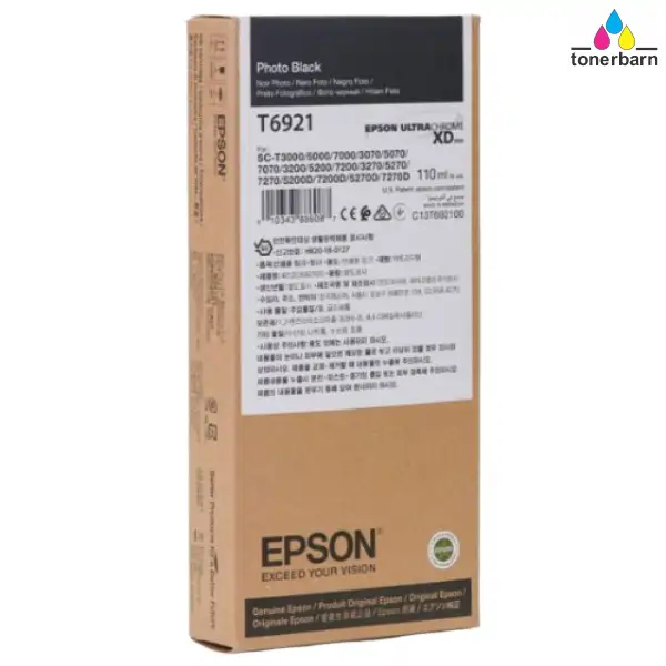 Epson UltraChrome XD T692 110ml Photo Black Ink Cartridge C13T692100