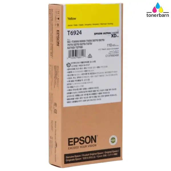 Epson UltraChrome XD T692 110ml Yellow Ink Cartridge C13T692400
