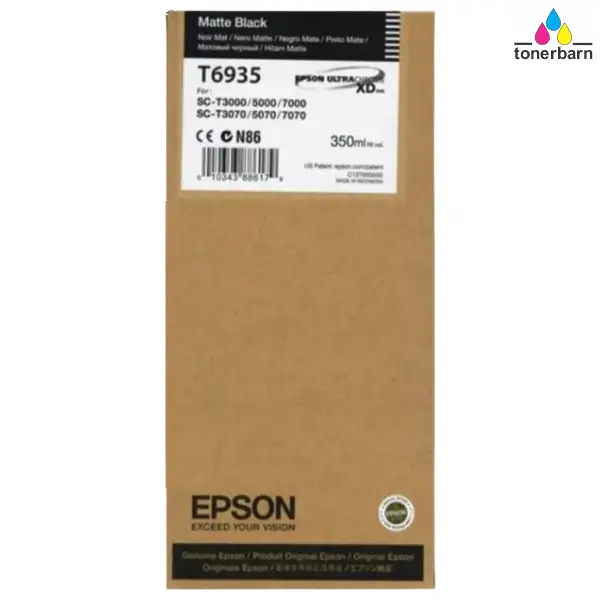 Epson UltraChrome XD T693 350ml Matte Black Ink Cartridge C13T693500