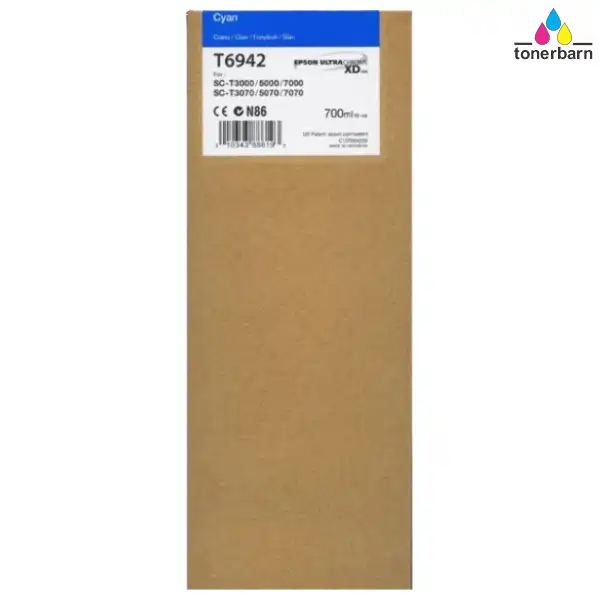Epson UltraChrome XD T694 700ml Cyan Ink Cartridge C13T694200
